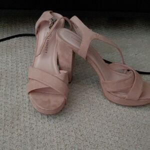 Chinese Laundry Blush Strappy Heels